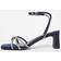 Quiz Navy Diamante Strappy Heeled Sandals - Dark Blue