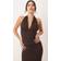 Gina Tricot Soft Touch Halterneck Top - Brunt