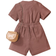 Shein Young Girl Letter Print Short Sleeve T-Shirt And Shorts Set