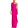 Teri Jon One Shoulder Side Drape Gown