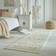 Dunelm Torres Global Washable Runner Torres Global Cream White 80x320cm