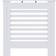 vidaXL MDF Radiator Cover White
