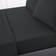 Hotel 230 Thread Count Percale 100% Cotton Fitted - Graphite Bed Sheet Grey (200x180cm)