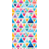 Triangle Shapes Shower Cabin Multicolour Självhäftande film