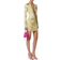 Versace Underwater Barocco Safety Pin Mini Dress - Multicolor/Gold