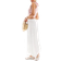 Pull&Bear Tiered Maxi Skirt - White