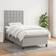 vidaXL mit Matratze Hellgrau 80x200 cm Boxspringbett
