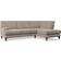 Dunelm Darwin Aqua Clean Chenille Mushrrom Sofa 276cm 4 Seater