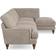 Dunelm Darwin Aqua Clean Chenille Mushrrom Sofa 276cm 4 Seater