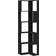 vidaXL Corner Bookcase 5 Shelves Black Oak 50 x 50 x 179 cm Book Shelf 178cm