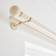 Dunelm Ashton Double Layer Extendable Metal Curtain Pole - Natural 120cm