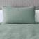 Dunelm Amberley Waffle Cotton and Pillowcase Set Duvet Cover Green (230x220cm)