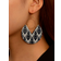 Shein 1pair Fashionable Wooden Leaf Shaped Earrings For Women