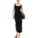 Bershka Scoop Neck Midaxi Dress - Black