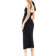 Bershka Scoop Neck Midaxi Dress - Black