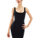 Bershka Scoop Neck Midaxi Dress - Black