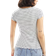 New Look Stripe Babylock T-shirt - White