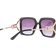 River Island Square Cut Out Sunglasses Black/Purple