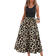 Shein Lune Leopard Print Patchwork Womens Dress