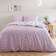 Dunelm Bexley Floral Sage Duvet Cover and Pillowcase Set - Lilac Duvet Cover Purple (220x260cm)
