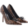 River Island Leopard Court Shoes - Brown