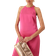 Vila Satin High Neck Maxi Dress - Raspberry Pink