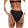 New Look Flower Detail Bikini Bottoms - Black