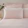 Dunelm Portloe Woven Gingham & Pillowcase Set - Blush Duvet Cover Pink (200x135cm)