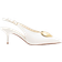 River Island Heart Sling Back Heeled Court Shoes - White