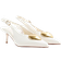River Island Heart Sling Back Heeled Court Shoes - White