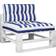 vidaXL Cojines Para Sofá Palets 2 Piezas 80 x 80 x 12 cm - Multicolor Cojín de silla Blanco, Azul (80x80cm)
