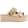 River Island Buckle Platform Wedges - Beige