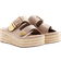 River Island Buckle Platform Wedges - Beige
