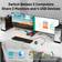 Dual Monitor KVM Switch HDMI 2 Port 4K@30Hz, MLEEDA KVM Switch 2 Monitors for 2 Computers Share 2 Monitors and 4 USB 2.0 Hub, Desktop Controller and USB HDMI Cable Included
