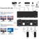 Dual Monitor KVM Switch HDMI 2 Port 4K@30Hz, MLEEDA KVM Switch 2 Monitors for 2 Computers Share 2 Monitors and 4 USB 2.0 Hub, Desktop Controller and USB HDMI Cable Included