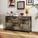 Homcom Industrial Storage Cabinet Rustic Brown Sideboard 120x70cm