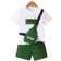Shein pcsset Toddler Boys Tshirtshortsbackpack Casual Sporty Fashion Streetwear Outfits