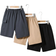 Shein 3pcs/Set Loose Fit Academy Style Woven Cargo Shorts For Tween Boys