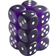 Chessex D6 16mm Purple w/White (12) New