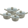 Sq Professional Zoya Non-Stick Aluminum Grey Cookware Set with lid 8 Parts