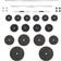 vidaXL Barbell and Dumbbell with Plates Set 90 kg
