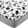 Dunelm Football Pack of 2 Fitted Black/White Bed Sheet Black, White (190x90cm)