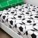 Dunelm Football Pack of 2 Fitted Black/White Bed Sheet Black, White (190x90cm)
