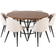 Ebuy24 Copenhagen Brown Bordgruppe 140cm 7stk