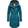 Peak Time Women's Stylish Tailored Raincoat - Petrol