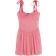 Hollister Drop Waist Knit Mini Dress - Cherry Red Check