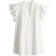 H&M Flutter-Sleeve Dress with Broderie Anglaise - White