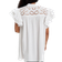 H&M Flutter-Sleeve Dress with Broderie Anglaise - White