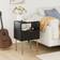 HEYZOEY Boho Black Bedside Table 30x40cm
