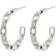 Pilgrim Eira Cable Chain Hoops - Silver
